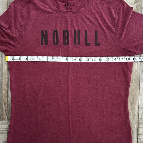 NOBULL Women's Burgundy Short Sleeve Tee - Picture 4 of 6